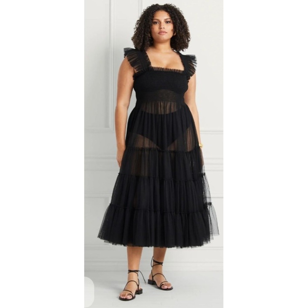 Hill House Home Women Large Ellie Nap Dress Black Tulle Collector's Edition 2023